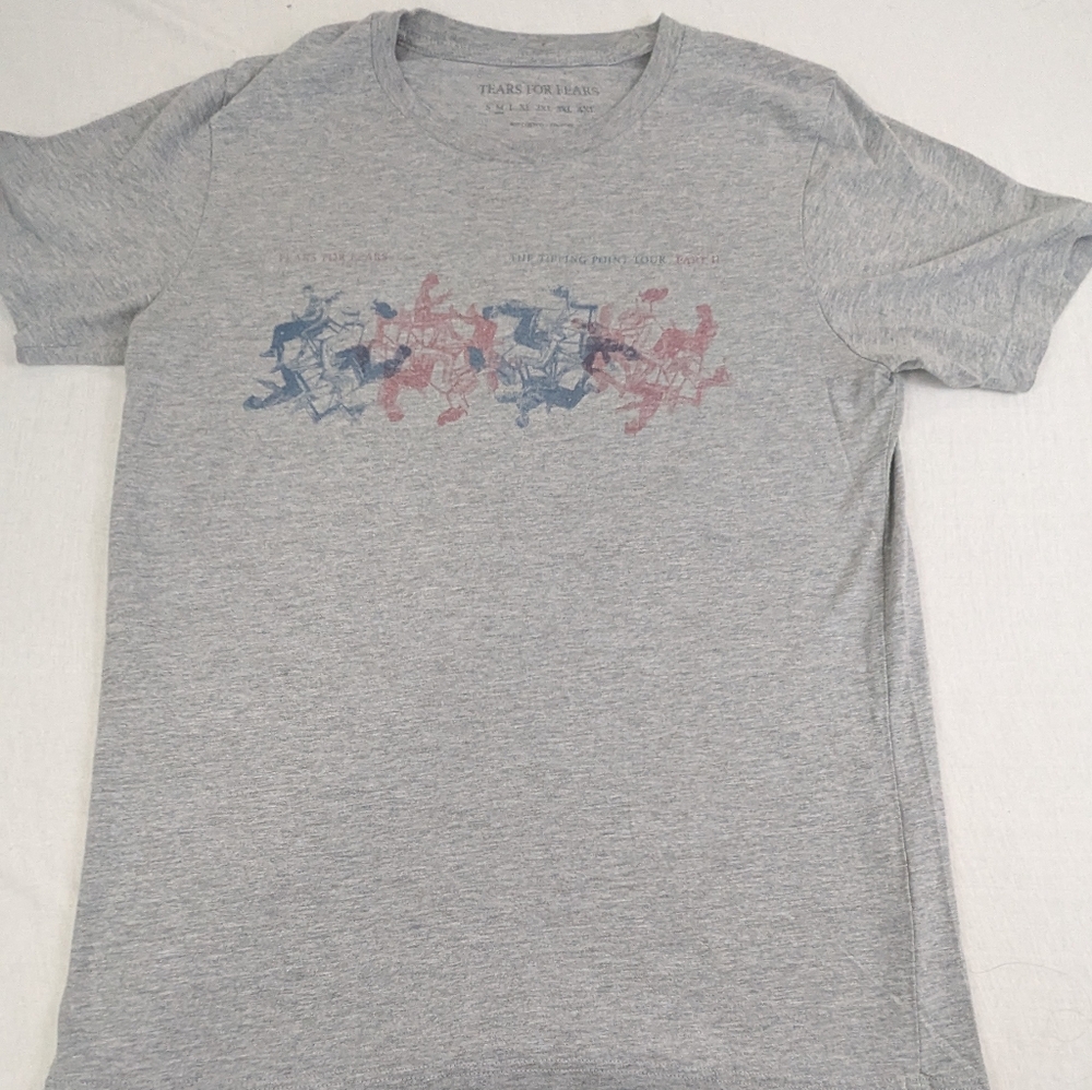 TEARS FOR FEARS The Tipping Point Tour Part 2 Concert Tee Size Medium